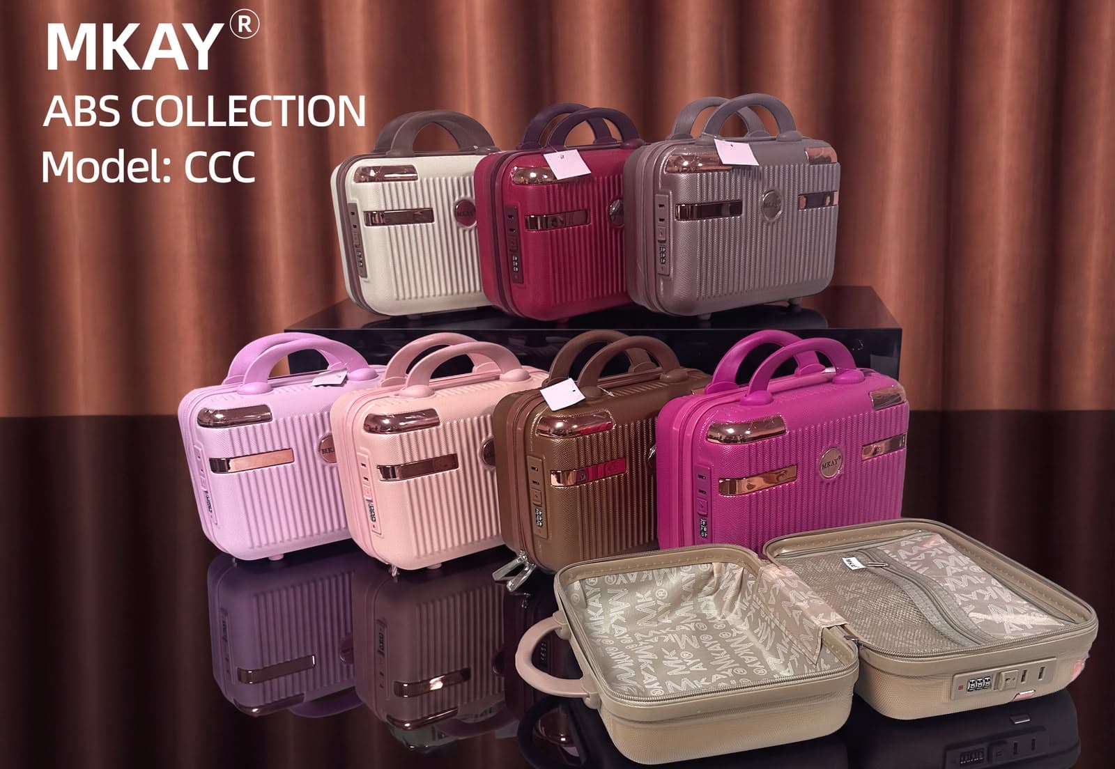 Vertical-Ribbed Hardshell Case with USB Port