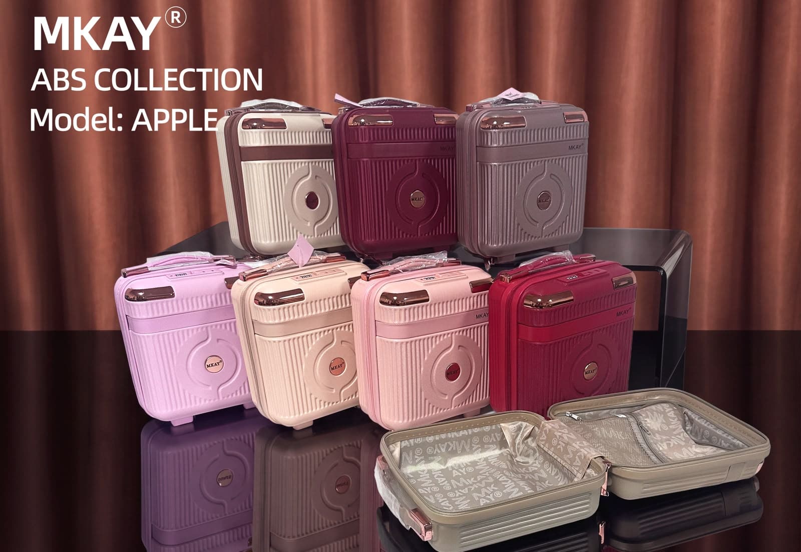 Circular-Emblem Ribbed Hardshell Case