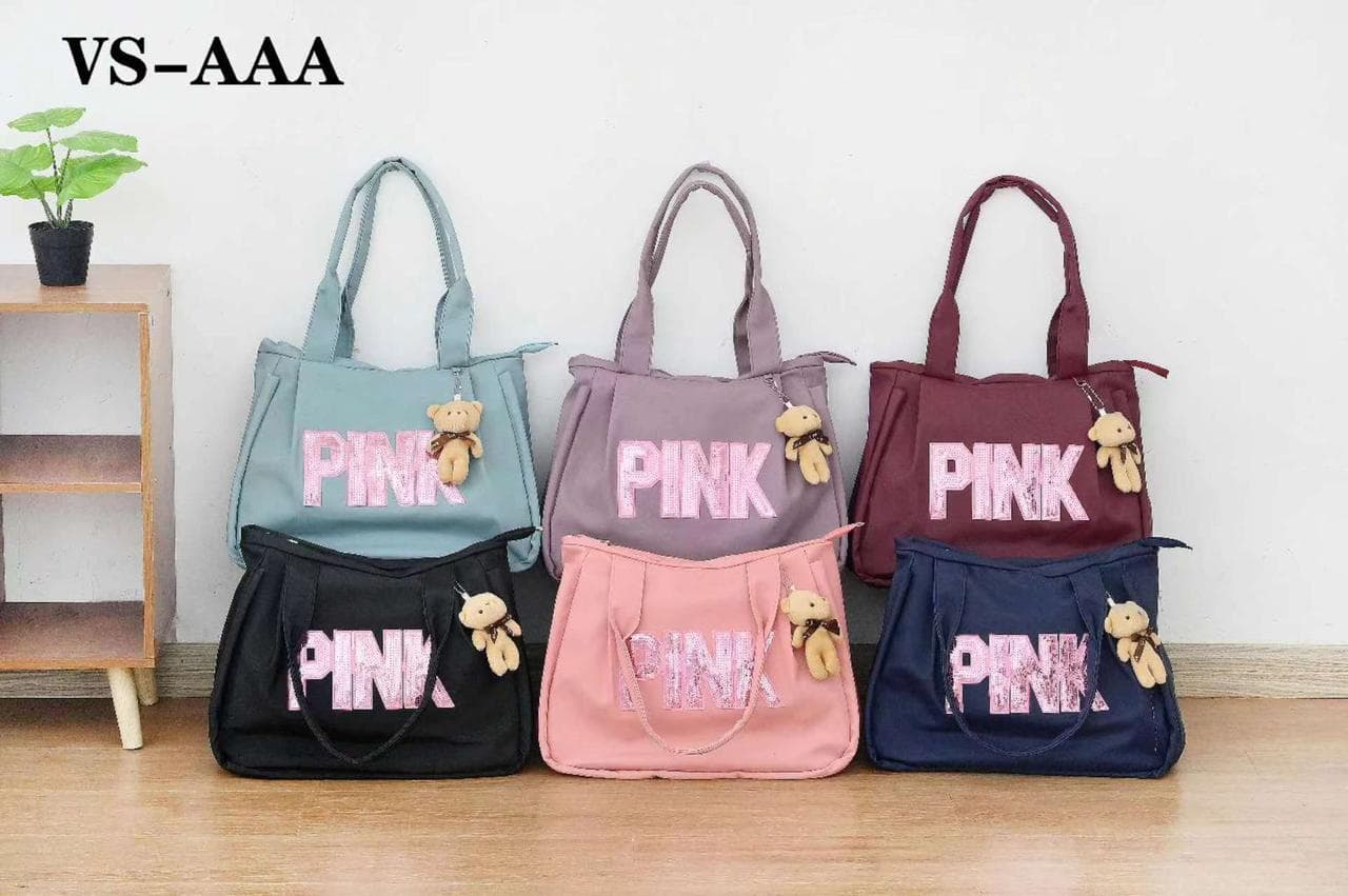 VS-AAA Pink Printed Travel Backpack