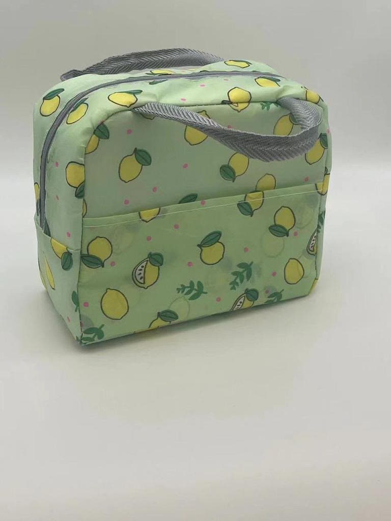 Green Printed Cosmetic Travel Case